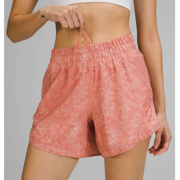 Lululemon Track That Short Gravel Dust Pink Savannah Multi 18 - Picture 3 of 10